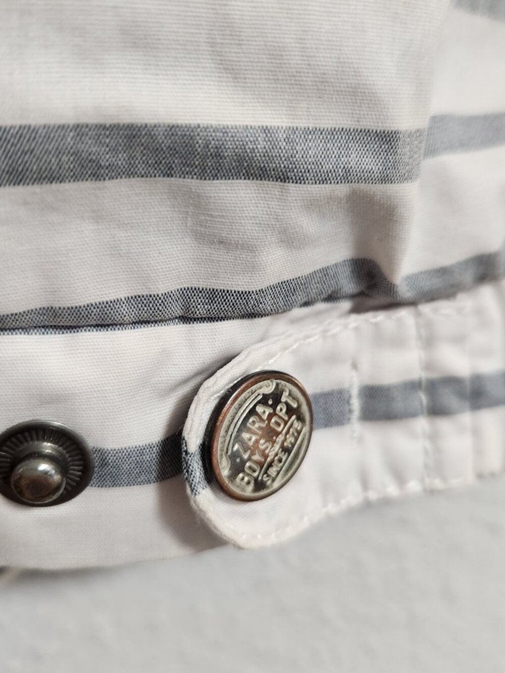 Zara Boys | Kid's Nautical Stripe Seafarer Rain Jacket Hood 6/7 - Picture 5 of 6